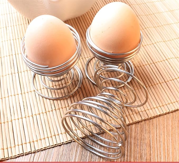✨🥚Hot Sales 49%OFF - Stainless Steel Spring Wire Egg Cup Holder