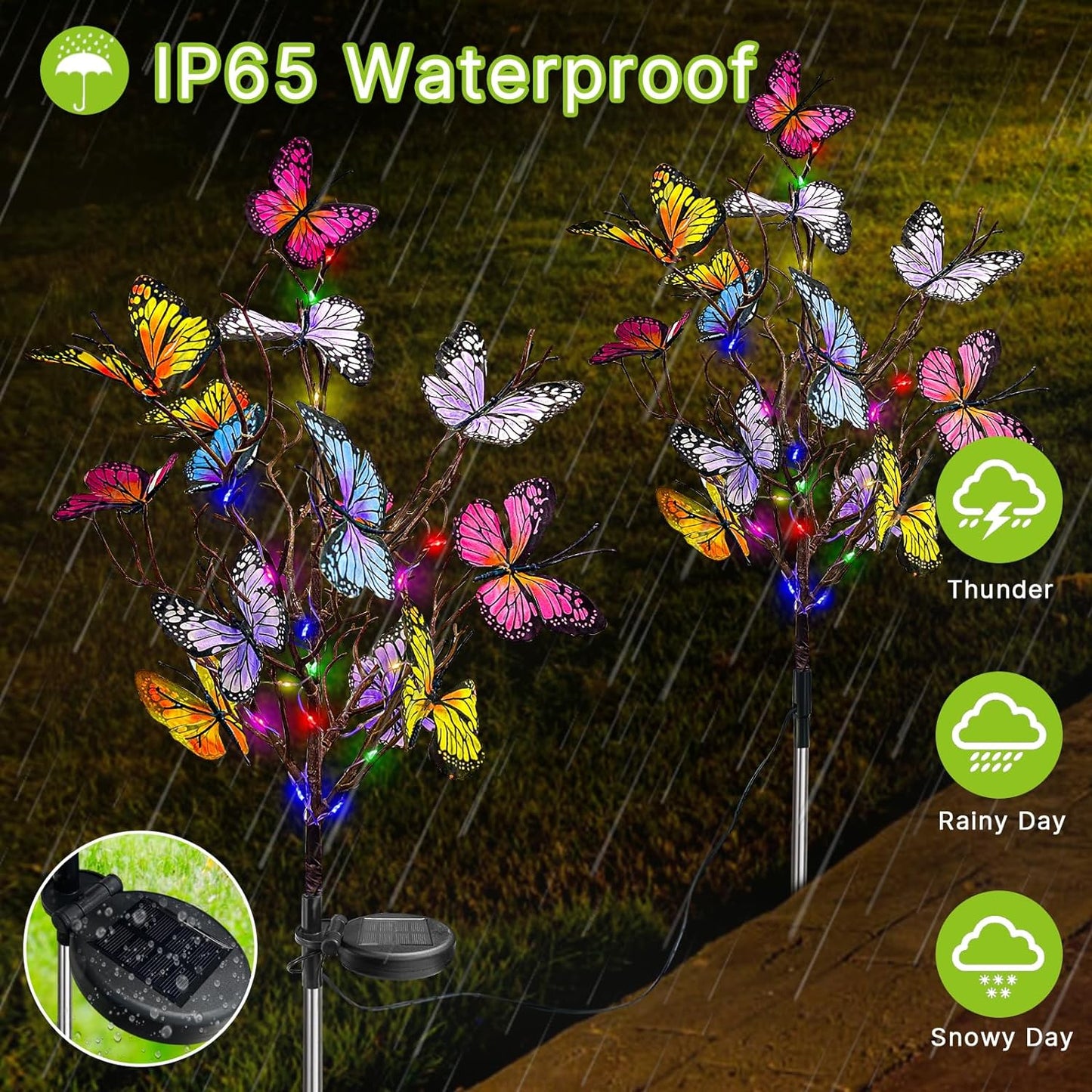 Last Day 49% OFF 🦋Solar Outdoor Butterfly Lights💐
