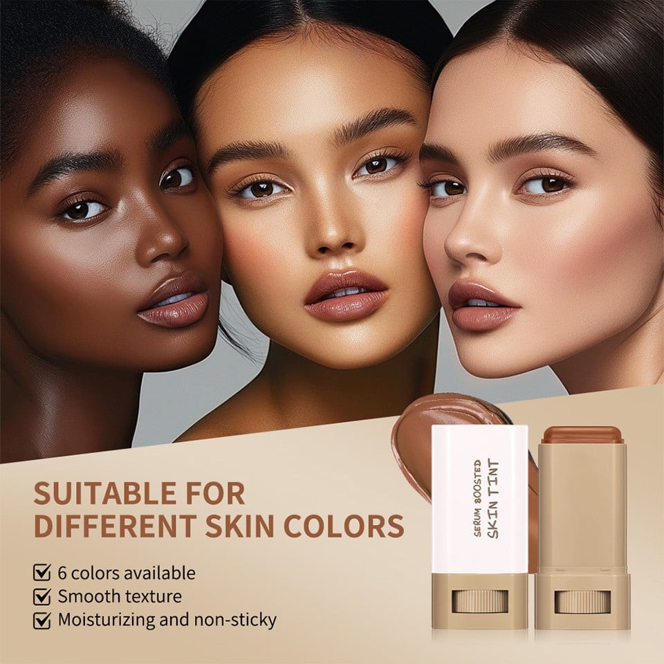🔥🔥Foundation Stick Beauty Balm Serum Boosted Skin Tint🎁Free Concealer Brush