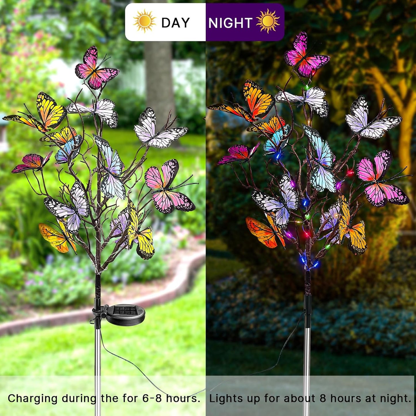 Last Day 49% OFF 🦋Solar Outdoor Butterfly Lights💐