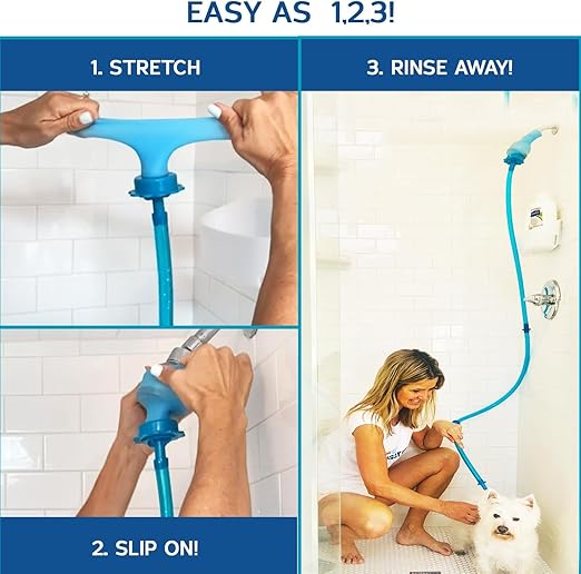 Shower & Sink Hose - Slip-On Hose for shower wall rinsing and more.