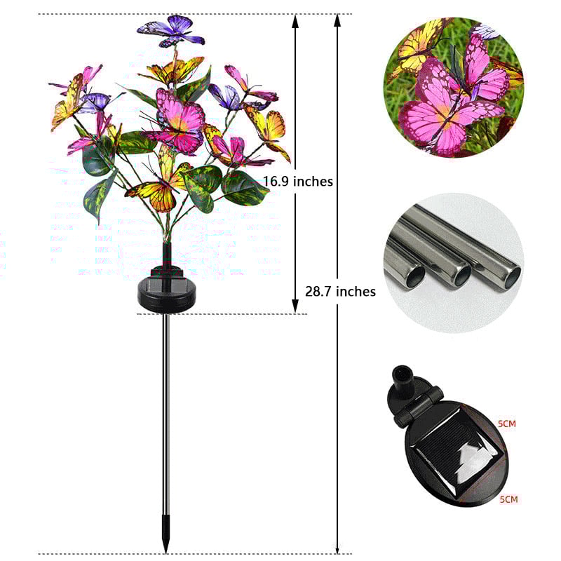 Last Day 49% OFF 🦋Solar Outdoor Butterfly Lights💐
