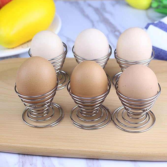✨🥚Hot Sales 49%OFF - Stainless Steel Spring Wire Egg Cup Holder