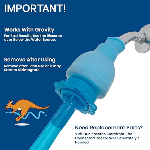 Shower & Sink Hose - Slip-On Hose for shower wall rinsing and more.