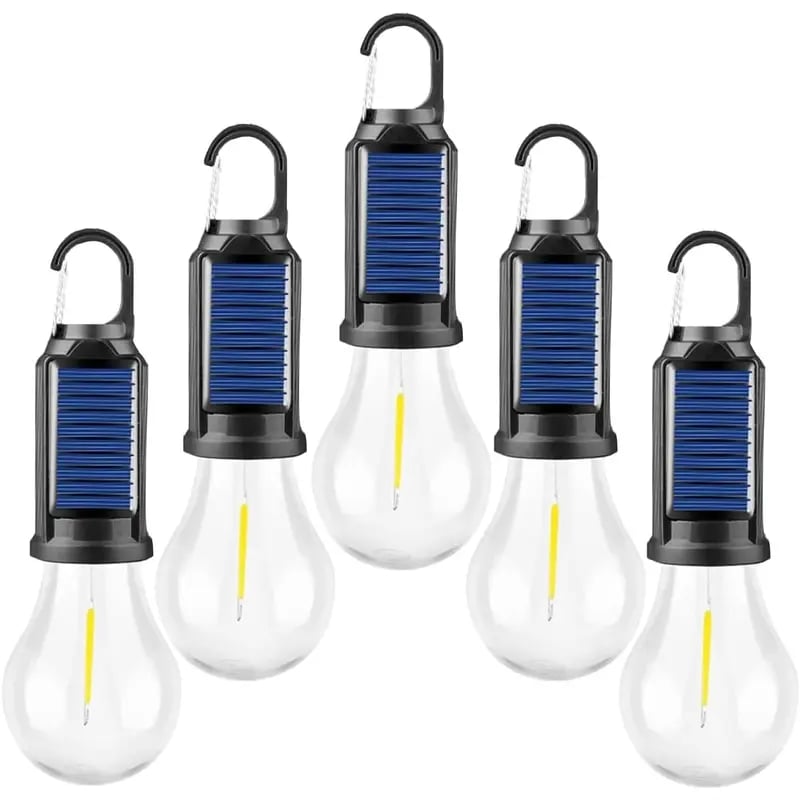 Solar Rechargeable Hooked Camping Light