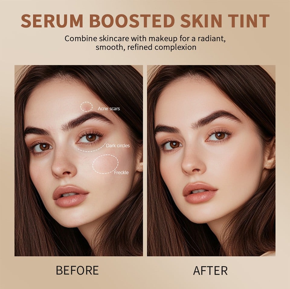 🔥🔥Foundation Stick Beauty Balm Serum Boosted Skin Tint🎁Free Concealer Brush