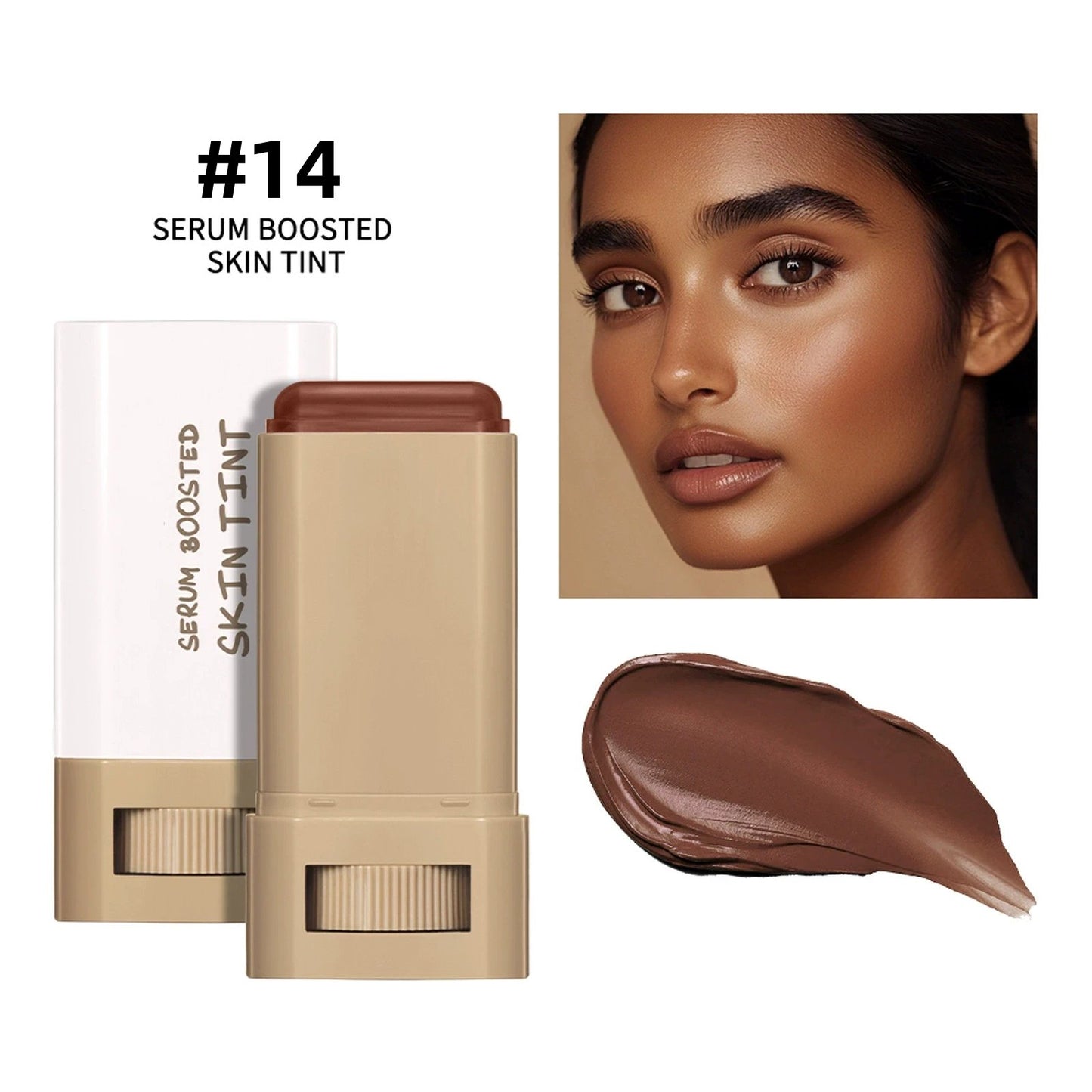 🔥🔥Foundation Stick Beauty Balm Serum Boosted Skin Tint🎁Free Concealer Brush