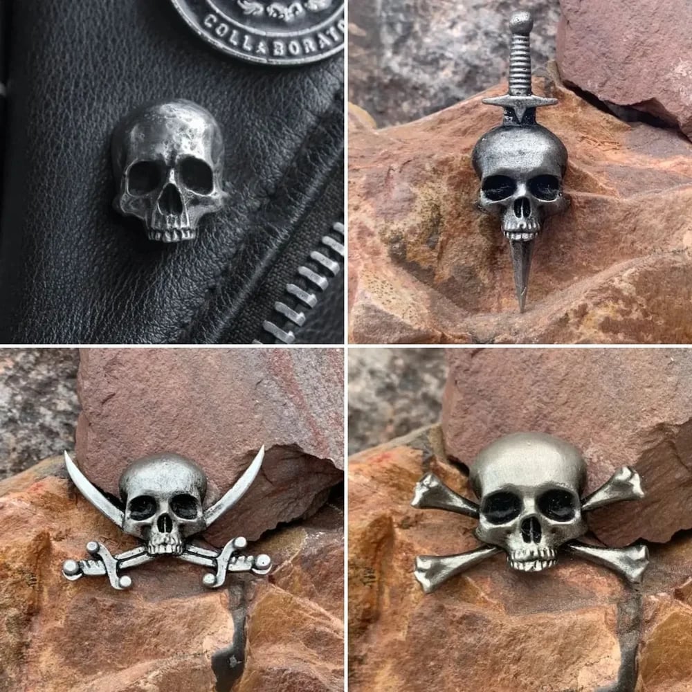 💀Buy 2 Get Free Shipping - 🔥Vintage Gothic Skull Brooch,,