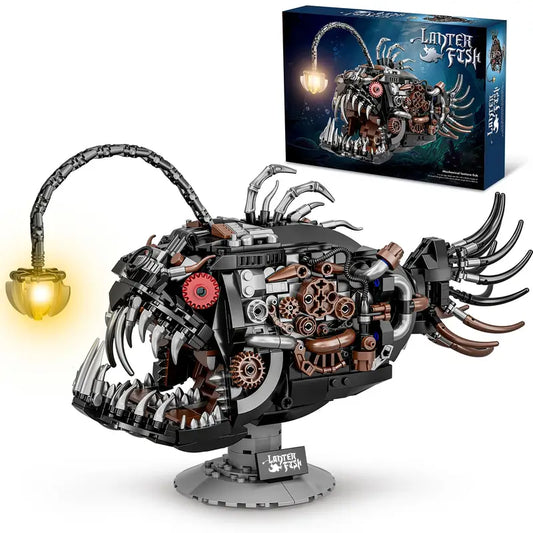 Mechanical Lantern Fish Building Block Set