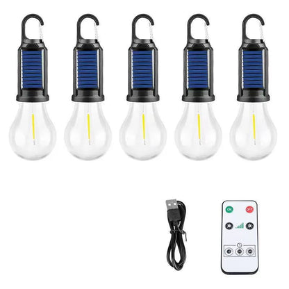 Solar Rechargeable Hooked Camping Light