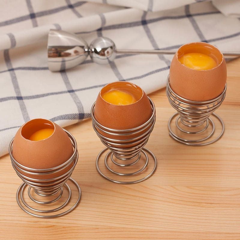 ✨🥚Hot Sales 49%OFF - Stainless Steel Spring Wire Egg Cup Holder