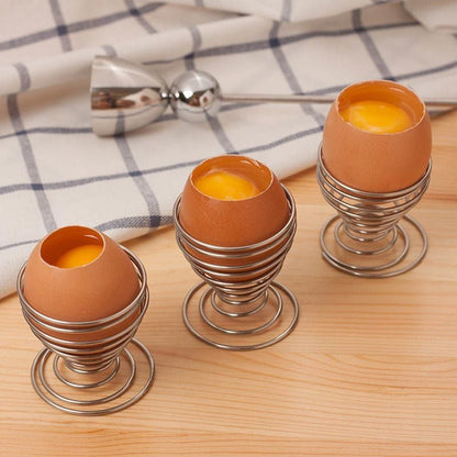 ✨🥚Hot Sales 49%OFF - Stainless Steel Spring Wire Egg Cup Holder